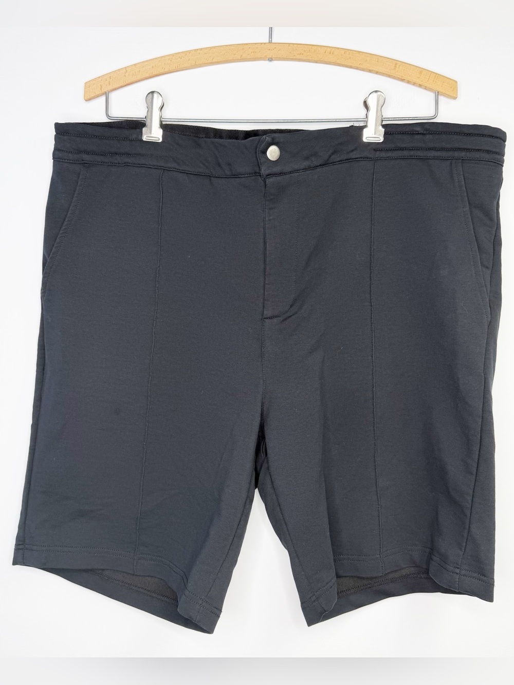Stone Rose Black Terry Shorts Cotton Blend Size Large